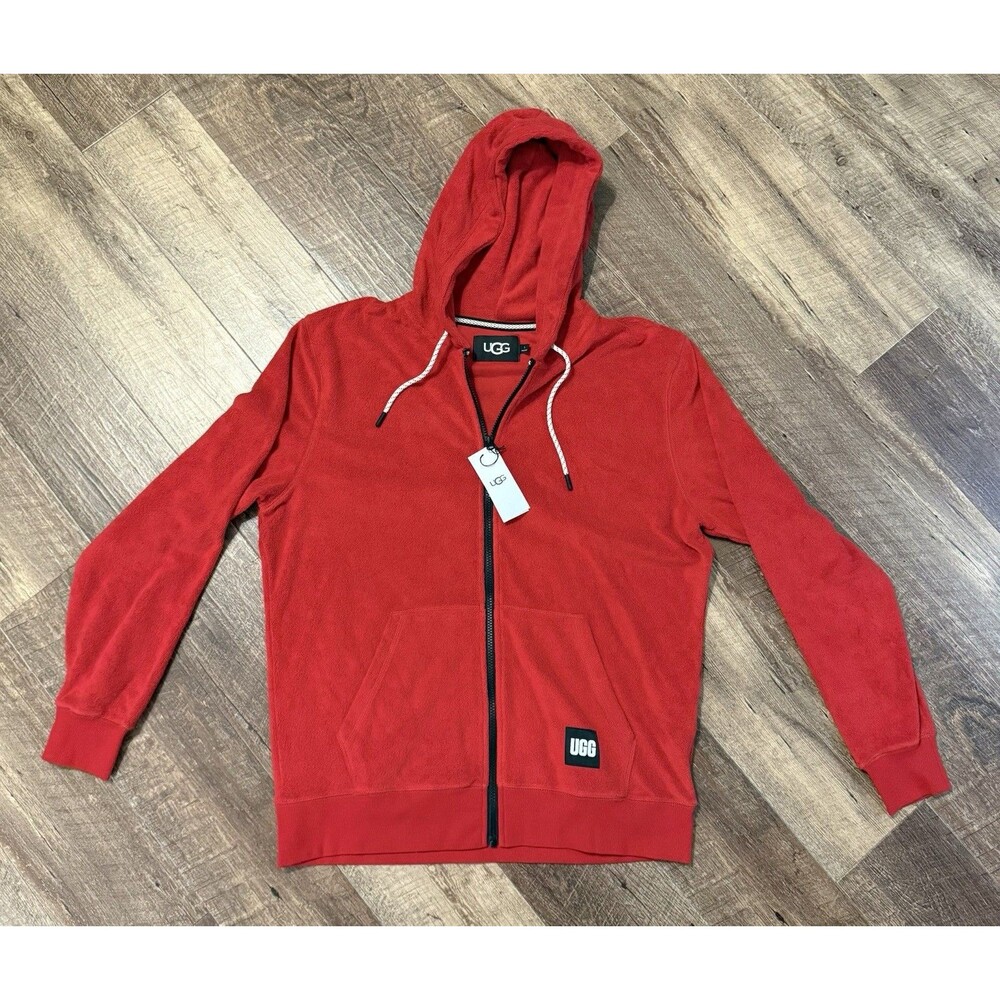 UGG Forster Full Zip Hoodie (Men’s LARGE, Style: 1133411) Samba Red NWT NEW!